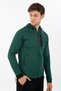 Regular Men's Hooded Green Tracksuit Top - 3