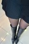 Pleated Black Shorts Skirt - 3