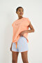 Striped Knitted Cord Detailed Printed Shorts Pajama Set - 2