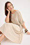 Short Sleeve Mesh Linen Dress - 7