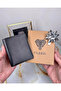 Genuine Leather Men's Wallet Card Holder Cash Compartment Black Color 2004 - 2