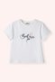 Girl's Embroidery Detailed White T-Shirt