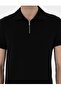 Polo Neck Zipper Slim Fit T-Shirt - 4