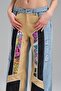 Women's Colorful Fabric Garnished Design Palazzo Jean - 7
