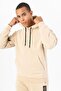 Comfort Men's Hooded Dark Clay Color Sweatshirt - 3