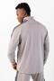 Regular Men's Mock Neck Gray Tracksuit Top - 3