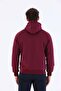 Comfort Men's Hooded Claret Red Tracksuit Top - 4