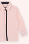 Baby Boy Pink Shirt with Pat Tape Detail - 2