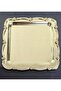 6 Pcs Presentation Tray & Coffee & Tea Tray - Gold Tray Casting Gold Rose Framed - 5