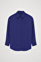 Oversize Basic Shirt Sax - 2