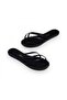 Tk-5001 Double Band Flip Flops Black Women's Slippers - 2