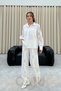 Women's Ecru Lace Detailed Cotton Shirt - 4