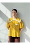 Design Lace Baby Collar Shirt Women's Yellow - 5