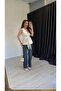 Belted Wrap Collar Blouse Ecru - 3