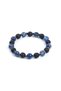 Lava, Lapis Lazuli, Hematite Bracelet - Owen Black Blue Bracelet - Design Bracelet