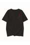 Red Rabbit Printed Round Neck T-Shirt, Casual Short Sleeve Top for Spring and Summer, Women's Clothing - 2
