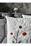Daisy Punch Embroidered Throw Pillow Cover 1 Piece 43X43Cm(Pnc-109) - 4