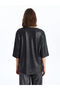 LCWAIKIKI Classic Crew Neck Shiny Look Women's Blouse - 5