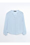 Original Kaçık Yaka Oversize Women's Blouse - 5