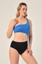 Aquaviva Women's Black - Blue One Shoulder Swimsuit - 3