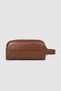 Men's Vegan Leather Personal Shaving Cosmetic Clutch Bag Travel Care Handbag - 4