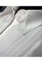 White Imported Cotton Satin Pleated Premium Women's Shirt - 5