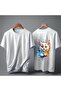 Cute Cat Sort Printed 100% Cotton T-Shirt