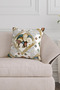 Ethnic Elephant Patterned White Background Digital Printed Decorative Set of 4 Throw Pillow Cases - 3