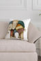 Ethnic Elephant Patterned White Background Digital Printed Decorative Set of 4 Throw Pillow Cases - 2
