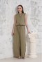Women's Brooch Vest Pants Suit - 2