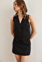 Women's Black Fleto Pocket Premium Lined Double Vest Ylk- 19000057 - 6