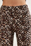 Women's Coffee Leopard Spanish Leg Soft Textured Viscon Leggings Tyt-19000092 - 7