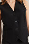 Women's Black Fleto Pocket Premium Lined Double Vest Ylk- 19000057 - 7
