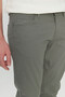 Men's Khaki Cotton Slim Fit Slim Fit 5 Pocket Flexible Casual Pants - 4