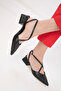 Black Women's Classic Heeled Shoes 20422 - 5