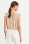 Women's Vanilla Stone Detailed Crop Shirt Sun200 - 5