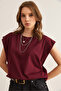 Women's Burgundy Underarm Piece Bat T-Shirt Tsh- 19000330 - 5