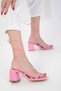 Pink Patent Leather Women's Classic Heeled Shoes 20281 - 3