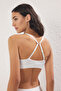 Ekru-Kahverengi 2'li Seamless/Dikişsiz Balensiz Kapsız Askılı Bralette Sütyen THMSS25SU00014 - 3