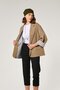Oil Green Oversize Women's Cotton Jacket