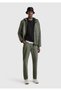 Men's Pale Green 100% Cotton Waist Logo Label 5 Pocket Straight Fit Pants - 5