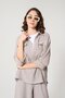 Brown Striped 100% Cotton Women's Casual Shirt - 3