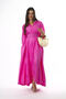 Women's Belted Loose Dress with Pockets - 5