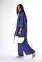 Women's Long Back Oversize Shirt Pants Set - 4