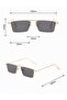 Retro Gold Slim Unisex Glasses - 5
