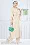 Belt Detailed Double Suit 809Ozr1047-M Stone - 2