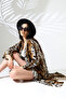 Ethnic Patterned Maxi Sash Kimono - 6