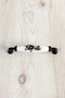 Black Metal-Genuine Porcelain Black Flower Pattern 128 mm Furniture/Cabinet/Garment Closet/Cap/Kitchen Handle - 2