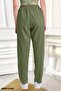 Linen Trousers Hambez Bottom Sweatpants Comfortable Fit Large Size Raw Linen Unisex Relaxed Size Range M-6Xl (Khaki) - 4