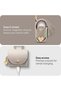 Mini Bag for Airpods 4 Vegan Leather Crossbody Case with Magnetic Snap Closure - Dark Beige - 7